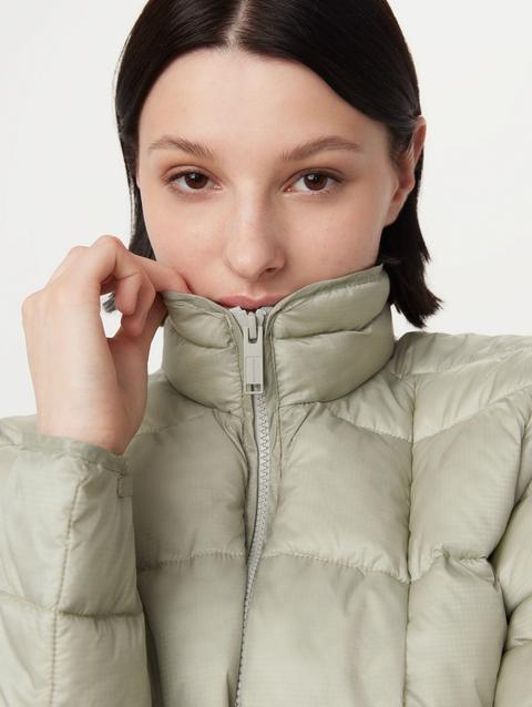 Frank And Oak The Aero Packable Puffer Jacket in Stone Grey High Quality