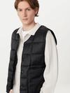 Frank And Oak The Aero Packable Vest in Black Same Day Delivery