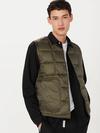 Frank And Oak The Aero Packable Vest in Tuscany Green New Arrival