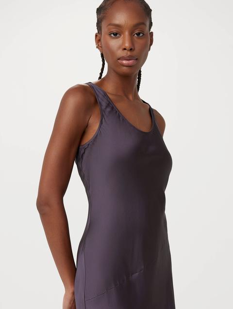 Frank And Oak The Asymmetrical Slip Dress in Dark Purple High Quality