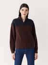 Frank And Oak The Axis Polar Fleece Pullover in Burgundy For Sale