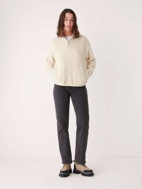 Frank And Oak The Axis Polar Fleece Pullover in Vanilla On Sale