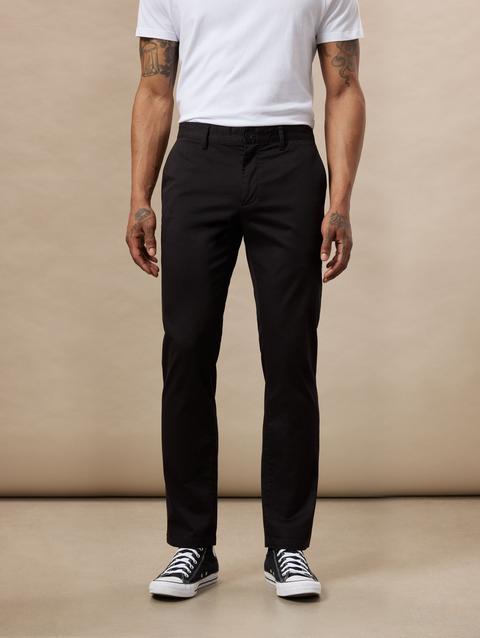 Frank And Oak The Brunswick Slim Chino Pant in Black Same Day Delivery