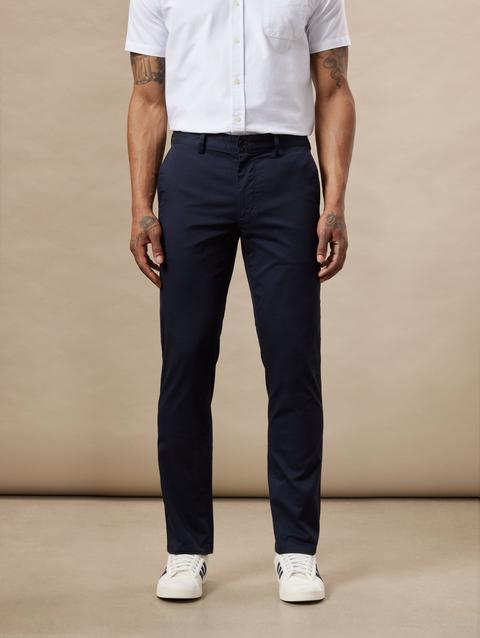 Frank And Oak The Brunswick Slim Chino Pant in Deep Blue New Arrival