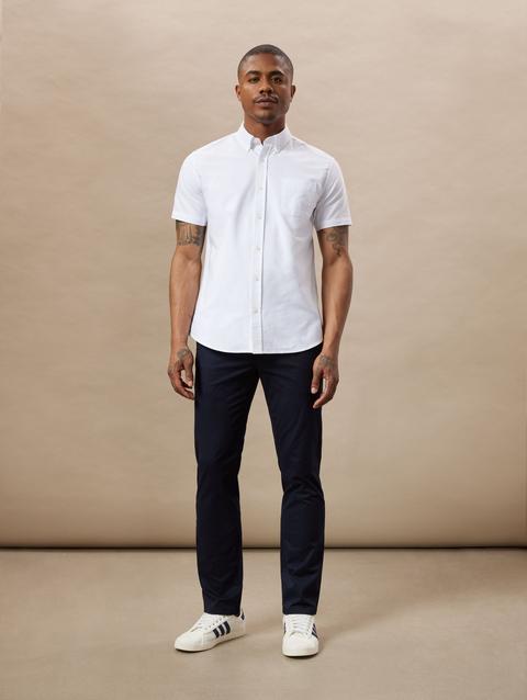 Frank And Oak The Brunswick Slim Chino Pant in Deep Blue New Arrival