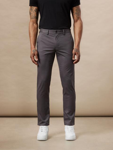 Frank And Oak The Brunswick Slim Chino Pant in Iron Grey Best Buy