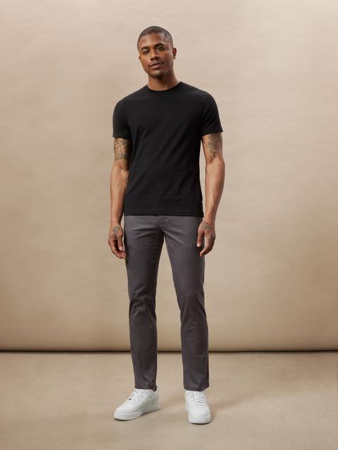 Frank And Oak The Brunswick Slim Chino Pant in Iron Grey Best Buy