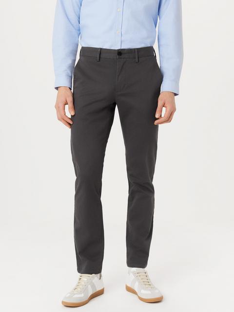 Frank And Oak The Brunswick Slim Chino Pant in Iron Grey Free shipping