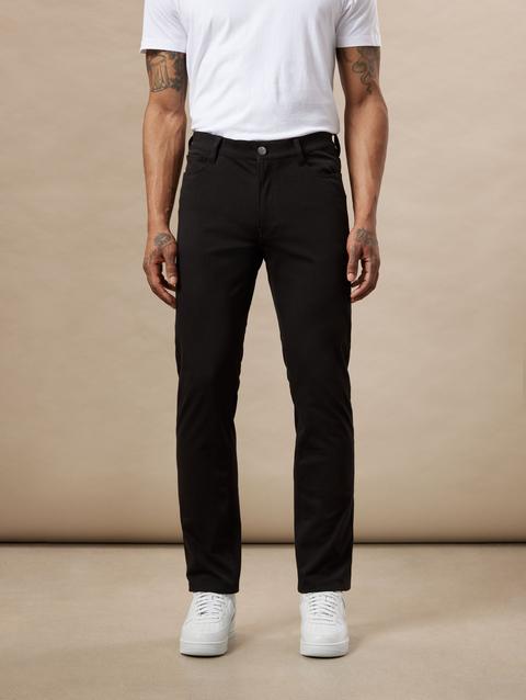 Frank And Oak The Brunswick Slim Flex Pant in Black For Sale