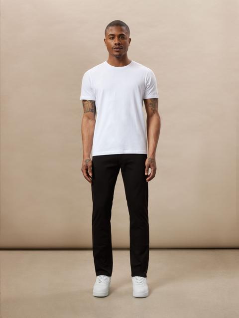 Frank And Oak The Brunswick Slim Flex Pant in Black For Sale