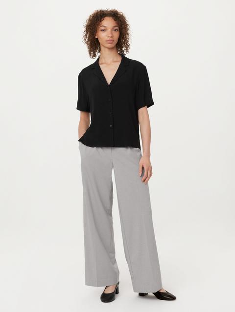 Frank And Oak The Camp Collar Blouse in Black Same Day Delivery