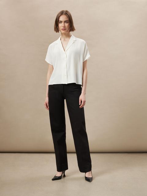 Frank And Oak The Camp Collar Blouse in White High Quality