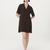 Frank And Oak The Camp Collar Dress in Dark Chocolate Best Buy