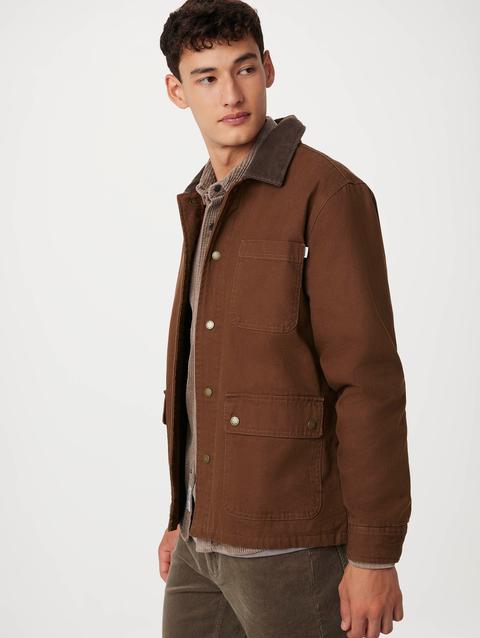 Frank And Oak The Canvas Barn Jacket in Cappuccino Best Price