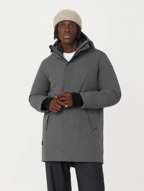 Frank And Oak The Capital Parka in Dark Grey For Sale