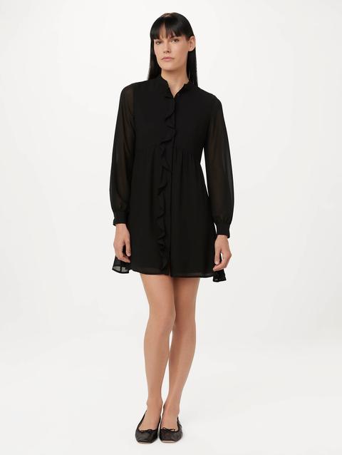 Frank And Oak The Chiffon Dress in Black New Arrival