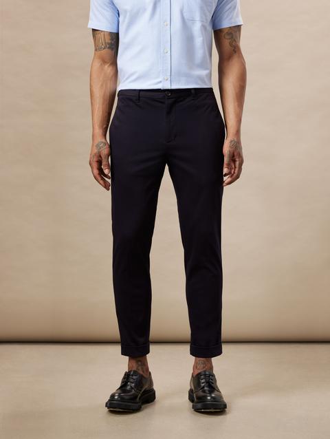 Frank And Oak The Colin Tapered Flex Pant in Navy Free shipping