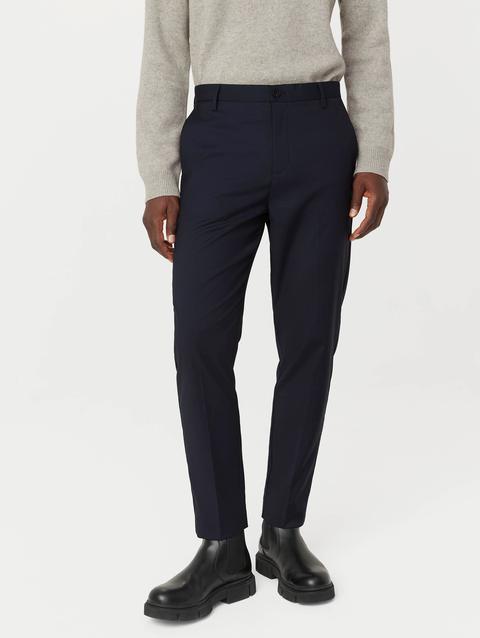 Frank And Oak The Colin Tapered Pant in Deep Blue New Arrival