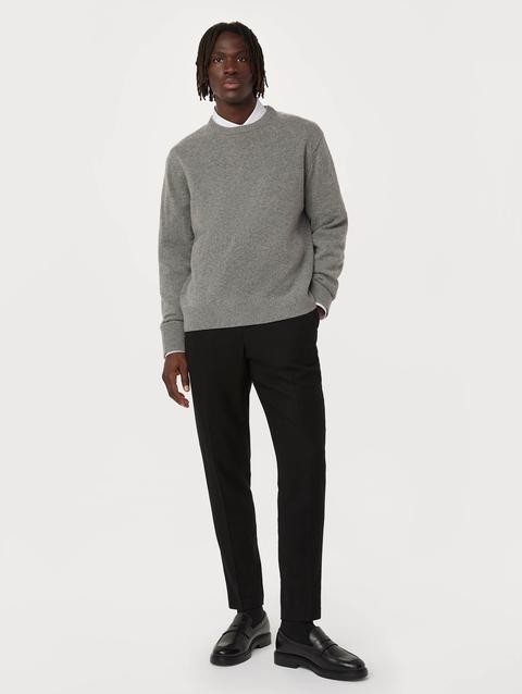 Frank And Oak The Colin Tapered Recycled Wool Pant in Black Best Price