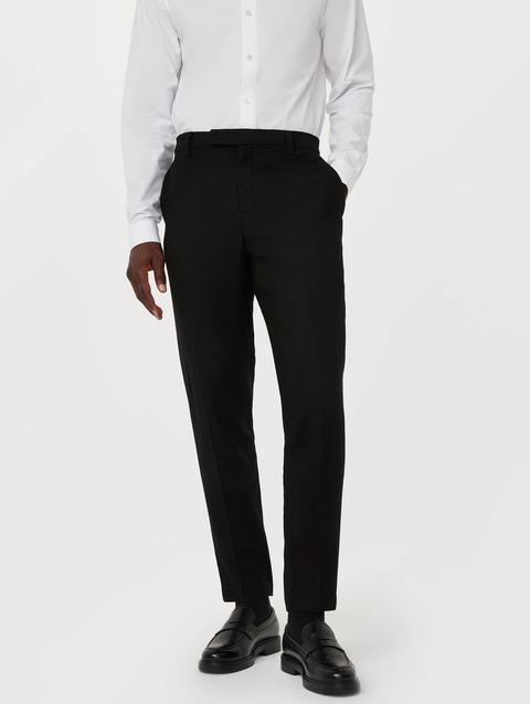 Frank And Oak The Colin Tapered Recycled Wool Pant in Black Best Price