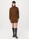 Frank And Oak The Compact Mockneck Sweater in Tiramisu On Sale