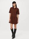 Frank And Oak The Corduroy Shirt Dress in Pinot Noir High Quality