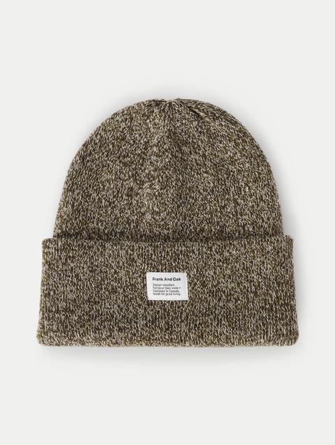 Frank And Oak The Cotton Knit Beanie in Olive For Sale