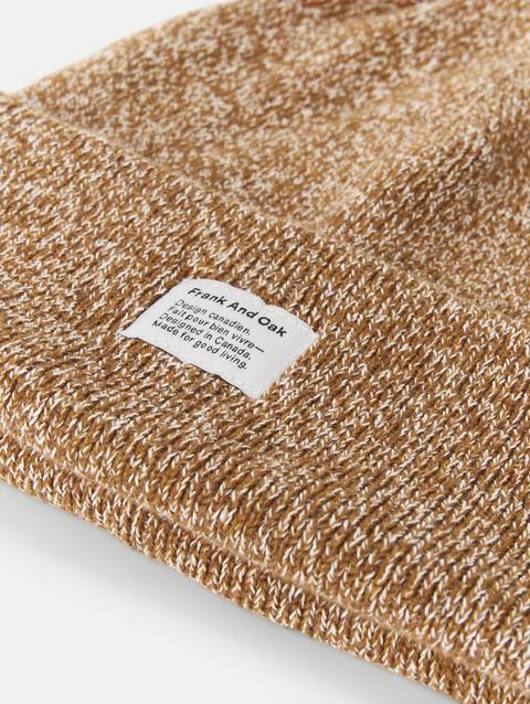 Frank And Oak The Cotton Knit Beanie in Pumpkin Spice For Sale