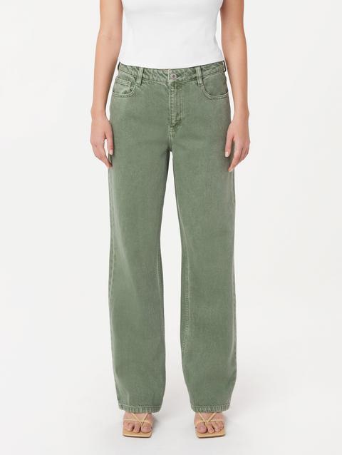 Frank And Oak The Courtney Loose Jean in Sage Green Best Price