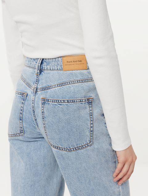 Frank And Oak The Courtney Loose Jean in Washed Blue Best Buy