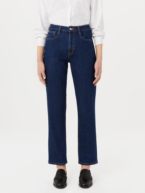 Frank And Oak The Cyndi Straight Jean in Dark Wash On Sale