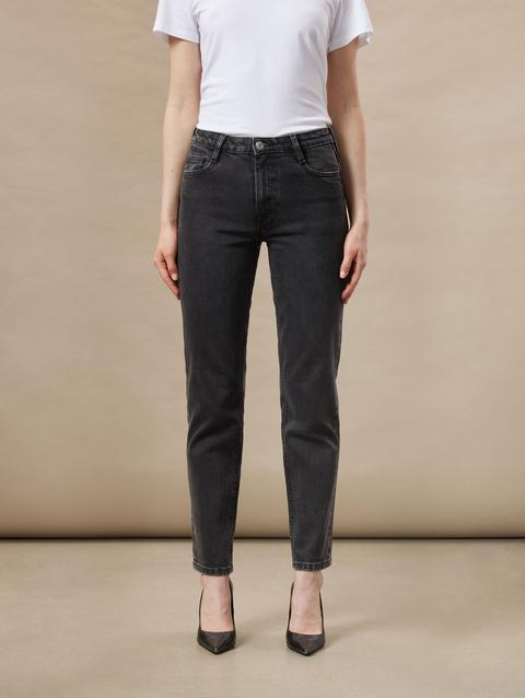 Frank And Oak The Cyndi Straight Jean in Washed Black Best Buy