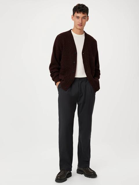 Frank And Oak The Donegal Cardigan in Red Wine Best Buy