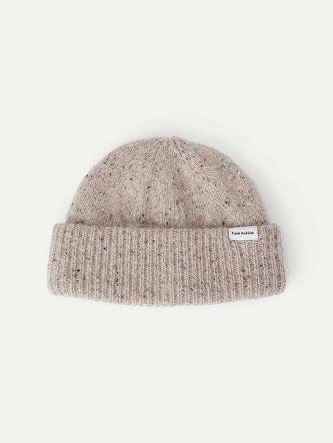 Frank And Oak The Donegal Wool Beanie in Beige For Sale