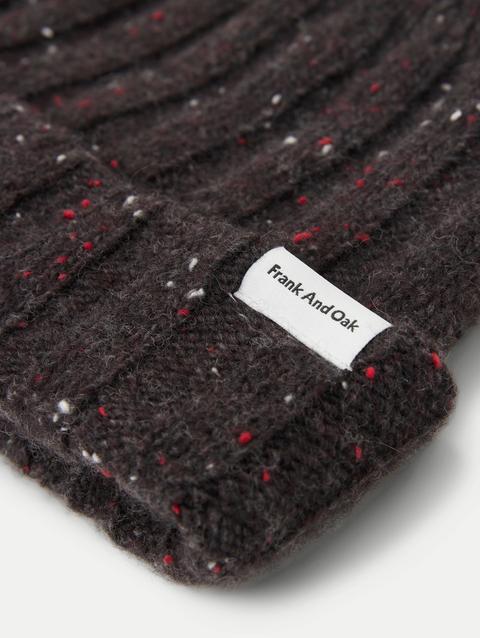 Frank And Oak The Donegal Wool Beanie in Maroon Best Buy