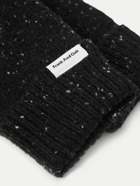 Frank And Oak The Donegal Wool Gloves in Black Best Buy