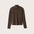 Frank And Oak The Essential Long Sleeve Mockneck in Sepia Free shipping