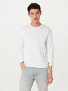 Frank And Oak The Essential Long Sleeve T-Shirt in White For Sale