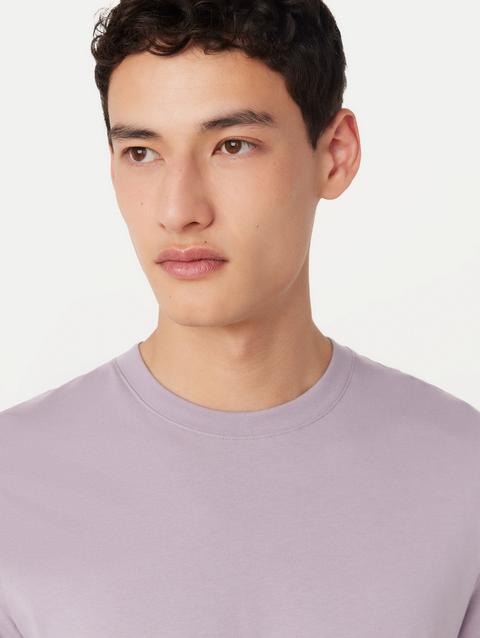 Frank And Oak The Essential Slim T-Shirt in Lilac Grey Best Buy