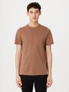 Frank And Oak The Essential Slim T-Shirt in Walnut High Quality