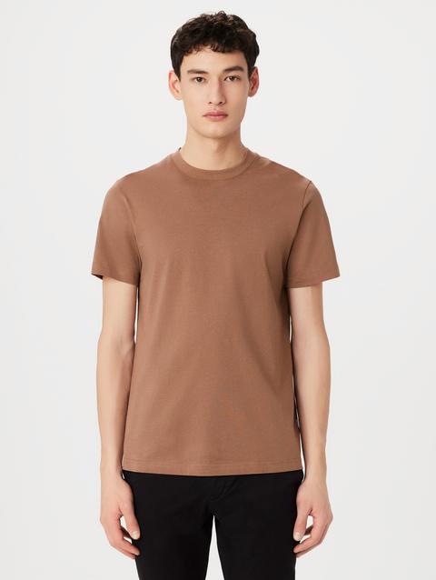 Frank And Oak The Essential Slim T-Shirt in Walnut High Quality