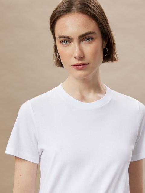 Frank And Oak The Essential T-Shirt in Bright White Same Day Delivery