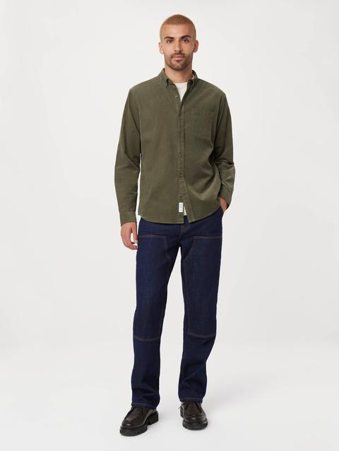 Frank And Oak The Fine Corduroy Shirt in Agave Best Price