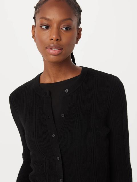 Frank And Oak The Fitted Cardigan in Black New Arrival