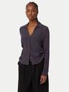 Frank And Oak The Fitted Sheer Blouse in Dark Grey Best Seller