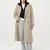 Frank And Oak The Frances Recycled Wool Topcoat in Light Greige New Arrival