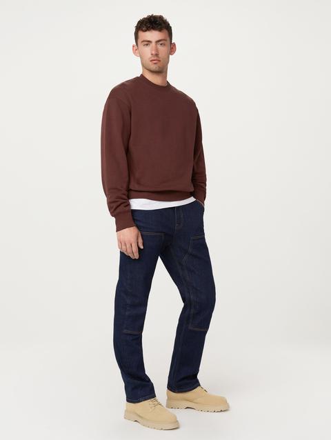 Frank And Oak The French Terry Sweatshirt in Bordeaux Best Price