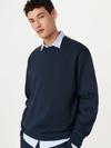 Frank And Oak The French Terry Sweatshirt in Deep Blue Best Price