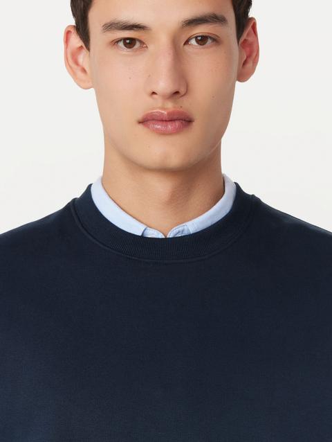 Frank And Oak The French Terry Sweatshirt in Deep Blue Best Price