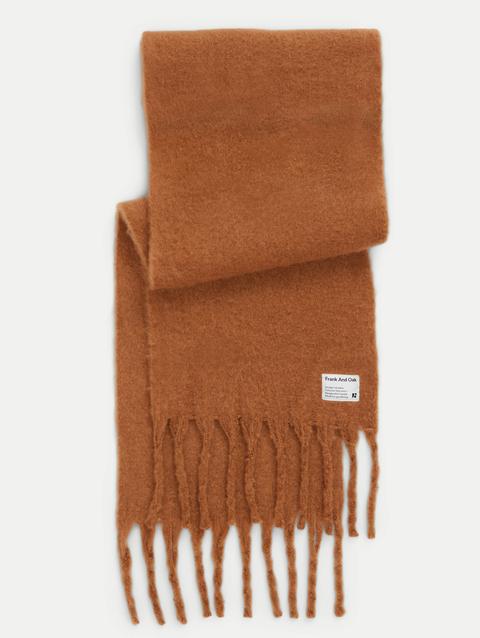 Frank And Oak The Fuzzy Scarf in Nutmeg New Arrival